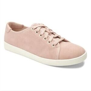 Vionic Brinley Casual Lace Up Sneaker Pink Suede Size 10
